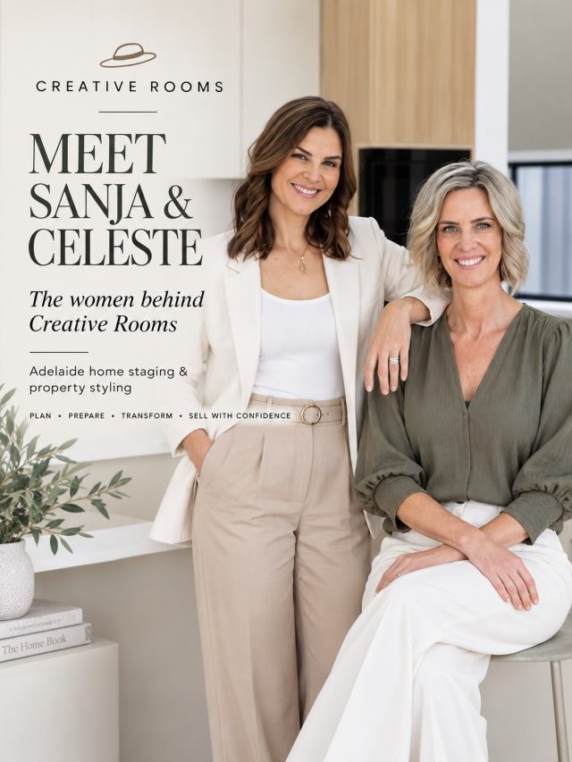 Let’s reintroduce ourselves…If we haven’t met yet, we’re Sanja & Celeste, the women behind Creative Rooms, an Adelaide home staging and property styling studio with a big love for beautiful spaces, clever design and helping properties make the right first impression.But Creative Rooms is about more than simply putting furniture in a room.
We believe staging is a strategy.🏡 What we do
We style homes for sale, helping vendors and agents present a property in a way that connects with today’s buyers.From full home staging to partial staging, we work with the home you have and create a look that feels warm, elevated, inviting and, most importantly, right for the market.We’re involved from the initial site visit right through to installation, so you’re dealing directly with us every step of the way.🤝 Who we work with
We work closely with homeowners, real estate agents, developers and property professionals who understand the value of presentation and want their property to stand out.📍 Where we work
We service all areas of Adelaide and surrounding suburbs. Whether it’s a small apartment, family home, investment property or a beautiful architectural home, we bring the same level of care and attention to every project.💫 Why Creative Rooms?
We don’t believe in cookie-cutter styling.Every property has its own story, its own personality and its own ideal buyer. We look at the space, understand the market and create a considered look that makes people feel something when they walk through the door.We’re hands-on, creative, approachable and genuinely invested in getting the best result for our clients.And yes… you’ll probably spot a hat or two along the way. 😉🎩At Creative Rooms, every room tells a story.
Staging is a strategy.
#propertysales #adelaide #stagingstrategy #agentsadelaide
