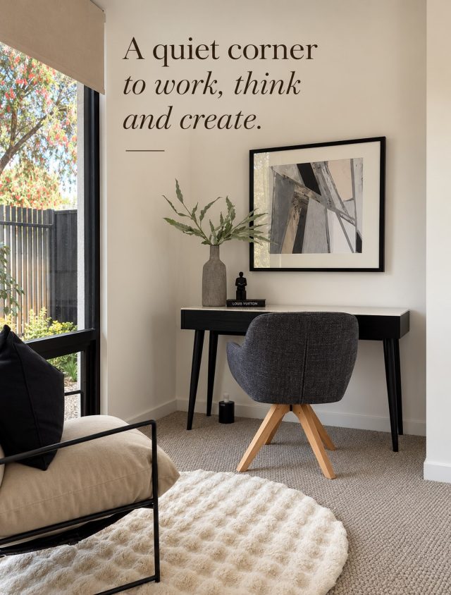 A quiet corner can become so much more. 🤎A place to work, think, create, or simply enjoy a moment of calm.It’s often the smaller spaces in a home that have the most potential. With considered furniture, beautiful artwork, soft texture and a touch of greenery, an unused corner can become somewhere you genuinely want to spend time.Thoughtful styling isn’t about filling a space. It’s about giving it purpose.#InteriorStyling #InteriorDesign #HomeStyling #StyledSpaces #homestudy