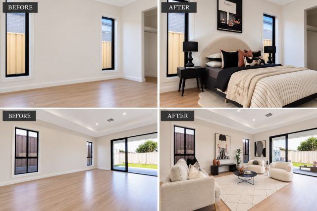 Empty rooms are *not* a vibe.You know it, we know it, and buyers definitely feel it. A bare property makes buyers work hard to see the potential. A styled one does the heavy lifting for you.Staging gives your listing:
✔️ Scroll-stopping photos
✔️ Rooms with purpose (goodbye, mystery spare room)
✔️ Warmth, flow and that “I could live here” feeling
✔️ An edge over the listing down the streetCreative Rooms brings modern elegance and thoughtful detail to every property, so your homes are staged to sell from day one.#HomeStaging #RealEstateAgents #adelaidephotographers #StagedToSell#beforeandafter